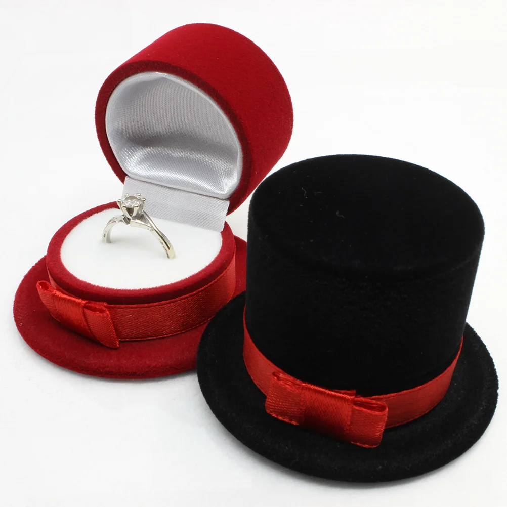 2Pcs Christmas Hat Ring Box Black Red Portable Jewelry Storage Case Creative Gift Box for Earrings Rings Travel
2Pcs Christmas Hat Ring Box Black Red Portable Jewelry Storage Case Creative Gift Box for Earrings Rings Travel