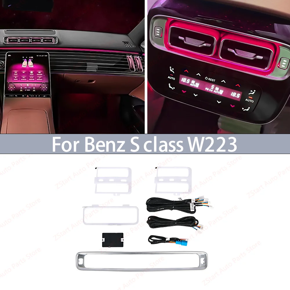 Окружающий свет для Mercedes Benz S-Class W223 Вентиляционные отверстия Светодиодная розетка Крышка прибора 64 цвета Вентиляционное отверстие Автомобильные аксессуары
Окружающий свет для Mercedes Benz S-Class W223 Вентиляционные отверстия Светодиодная розетка Крышка прибора 64 цвета Вентиляционное отверстие Автомобильные аксессуары