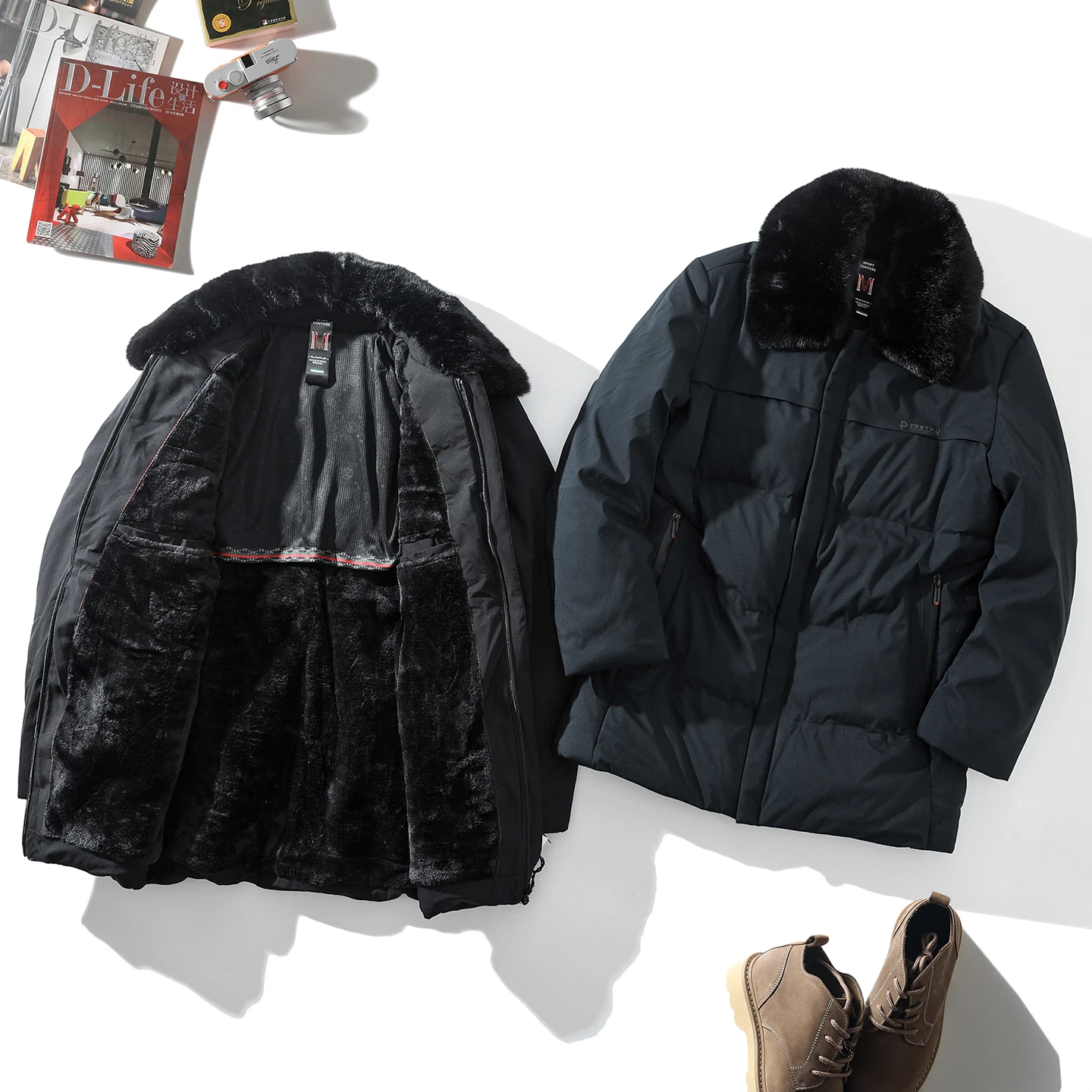 Detachable Fur Collar! Fce Lined! Thiened! Winter Men's Mid-Length Busin Commute Windproof Warm Cotton Jaet Coat
Detachable Fur Collar! Fce Lined! Thiened! Winter Men's Mid-Length Busin Commute Windproof Warm Cotton Jaet Coat