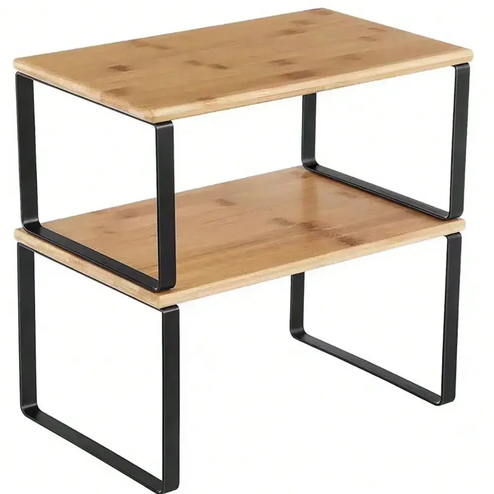 Cabinet Organizer Shelf, Set Of 2 Kitchen Counter Shelves, Kitchen Storage, Spice Rack, Stackable, Expandable, Metal And Enginee
Cabinet Organizer Shelf, Set Of 2 Kitchen Counter Shelves, Kitchen Storage, Spice Rack, Stackable, Expandable, Metal And Enginee
