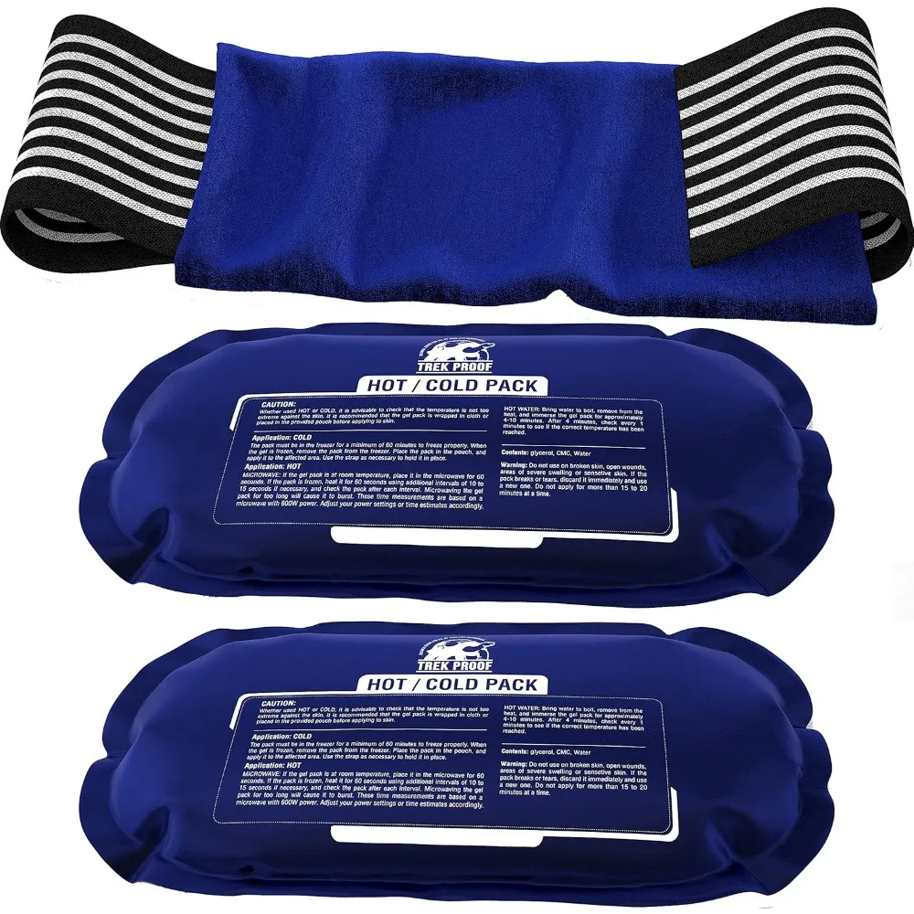 Reusable Hot Cold Gel Pack Set of Three for Injury Recovery Joint Muscle Pain Relief
Reusable Hot Cold Gel Pack Set of Three for Injury Recovery Joint Muscle Pain Relief
