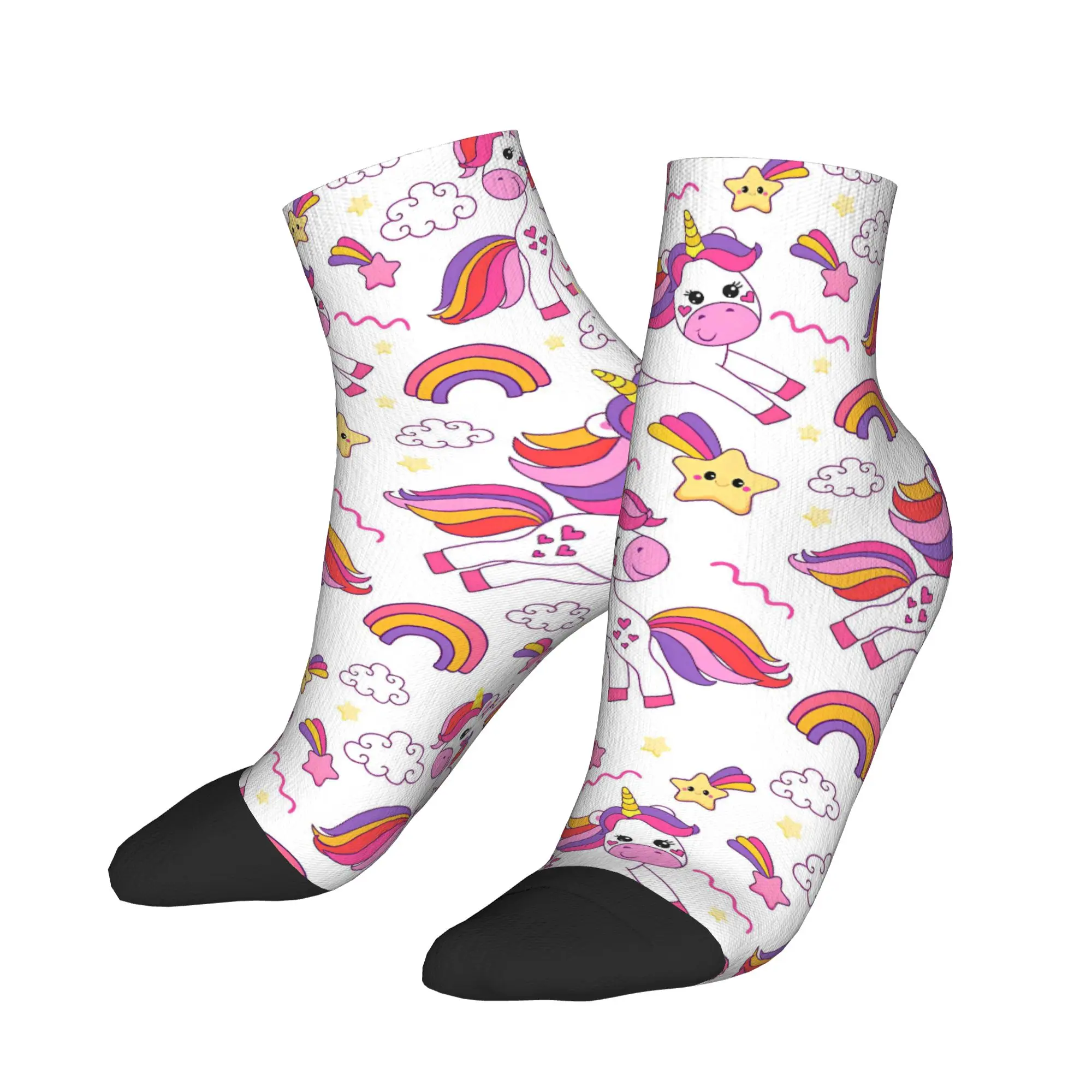 Cute White Unicorn Ankle Socks Gothic Comfortable Casual Socks Summer Running Custom Anti-Slip Sock For Women Men Gift Idea
Cute White Unicorn Ankle Socks Gothic Comfortable Casual Socks Summer Running Custom Anti-Slip Sock For Women Men Gift Idea