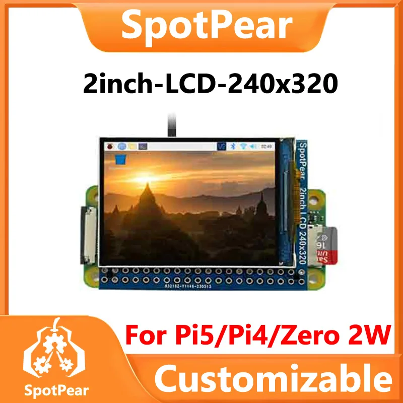 Raspberry Pi 2-дюймовый ЖК-дисплей встроенного динамика IPS-экран 240 × 320 для Pi5/Pi4/Zero 2 Вт
Raspberry Pi 2-дюймовый ЖК-дисплей встроенного динамика IPS-экран 240 × 320 для Pi5/Pi4/Zero 2 Вт