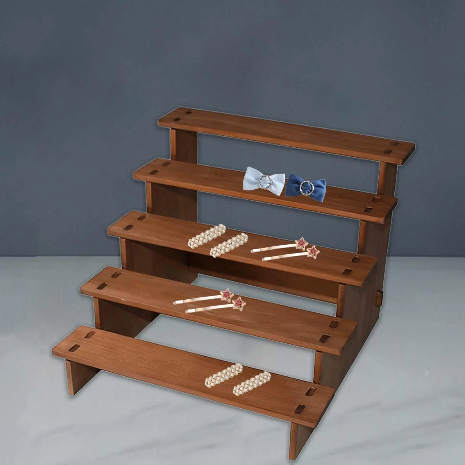 Wooden Display Riser Shelf 5 Tiers Tiered Serving Stand for Perfume Makeup
Wooden Display Riser Shelf 5 Tiers Tiered Serving Stand for Perfume Makeup