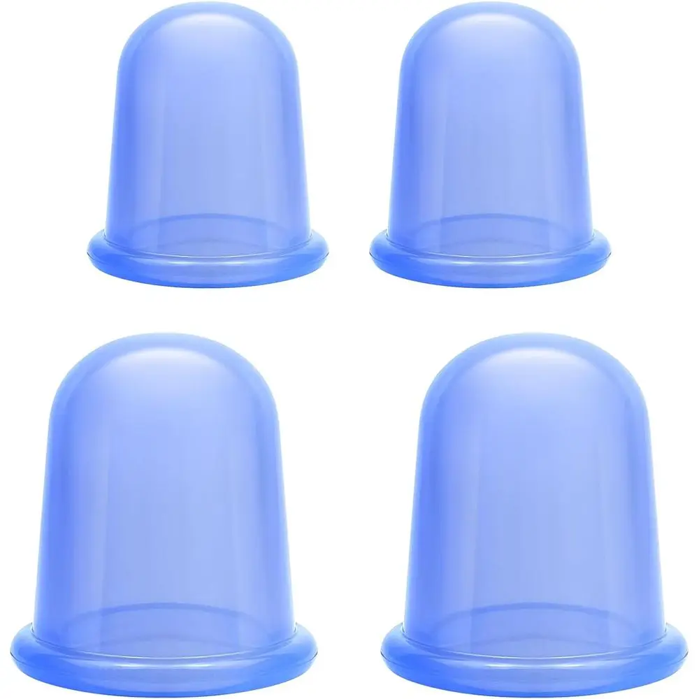 4-Piece Silicone Cupping Set with Storage Bag for Massage Therapy and Cellulite Reduction (Blue)
4-Piece Silicone Cupping Set with Storage Bag for Massage Therapy and Cellulite Reduction (Blue)