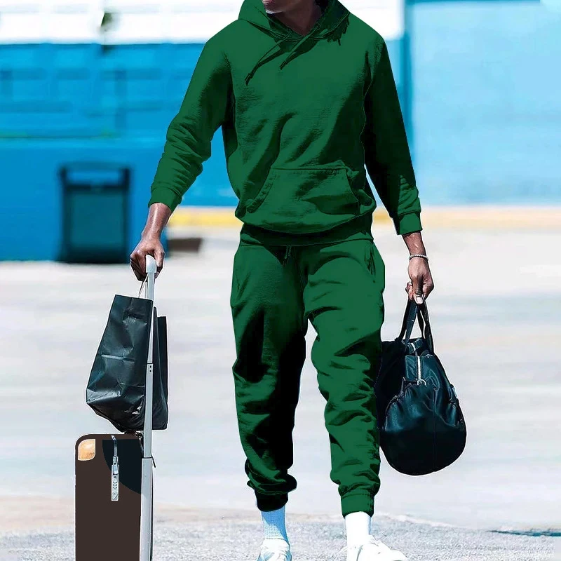 Wool Lining Tracksuits Men Casual Two Piece Sets Outfits Autumn Winter Fashion Solid Color Hoodie And Pants Suits Mens Clothing
Wool Lining Tracksuits Men Casual Two Piece Sets Outfits Autumn Winter Fashion Solid Color Hoodie And Pants Suits Mens Clothing