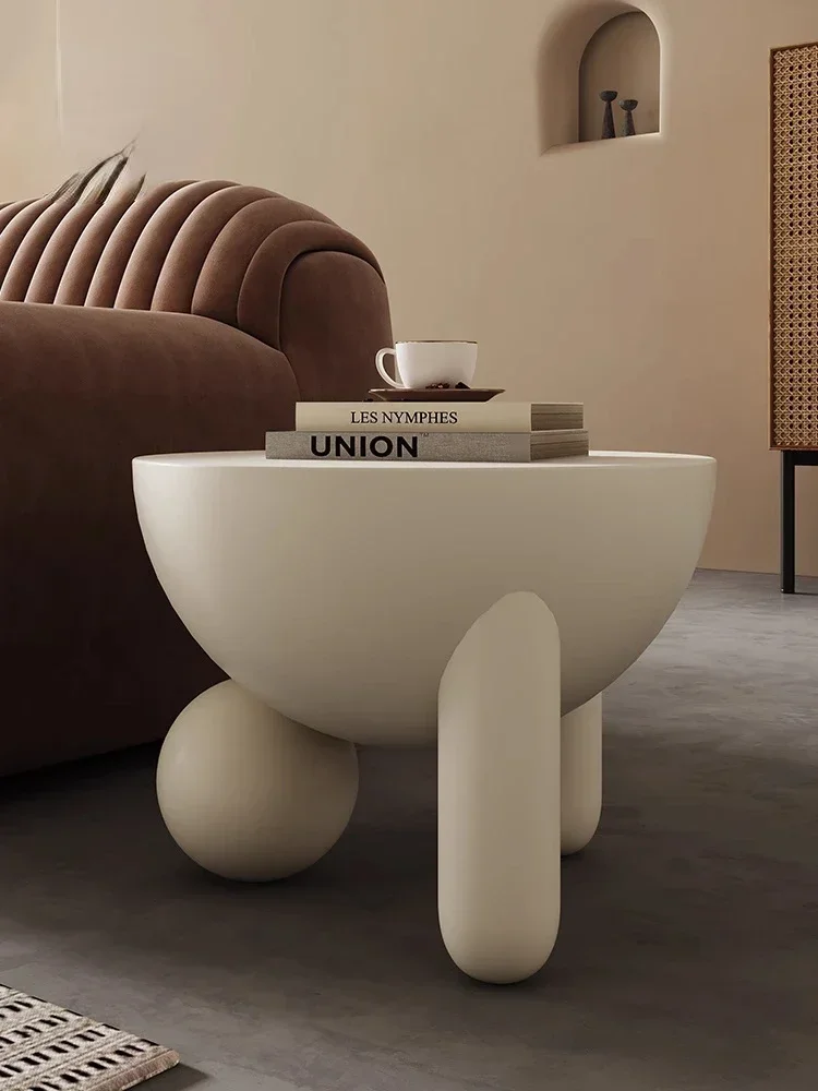 Hot sales Cream style circular edge table, bedroom bedside small coffee table
Hot sales Cream style circular edge table, bedroom bedside small coffee table