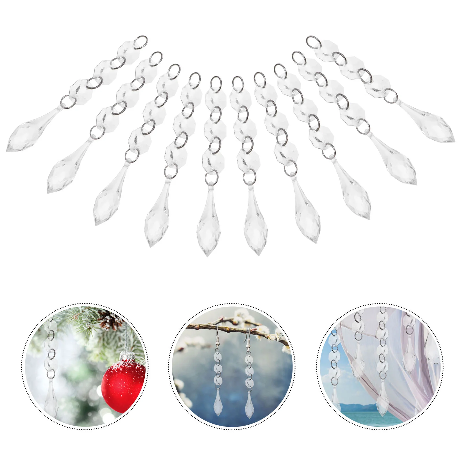 20 Pcs Octagonal Bead Pendant Car Beads Strands for Transparent Window Shades Hanging Crystals Decor Curtain Accessories
20 Pcs Octagonal Bead Pendant Car Beads Strands for Transparent Window Shades Hanging Crystals Decor Curtain Accessories