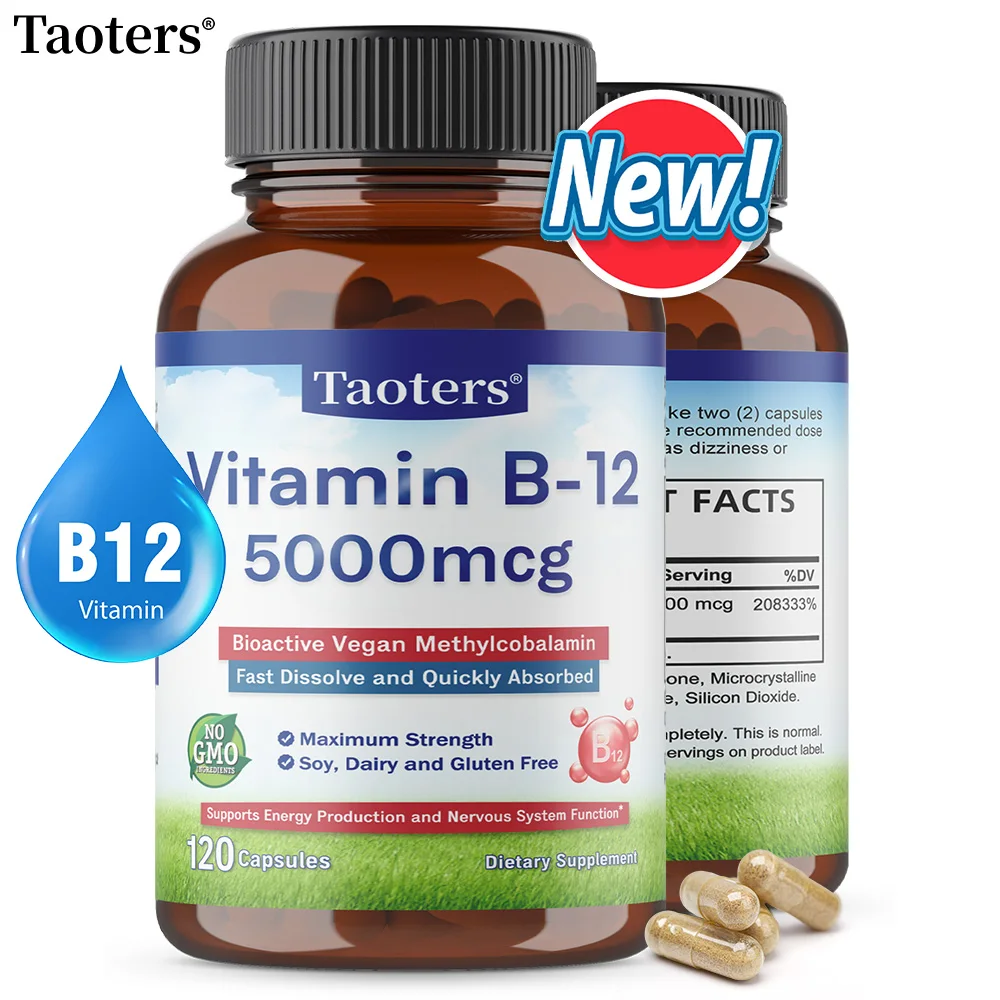 Vitamin B12 - 5000 MCG Supplement -Benefits Brain & Heart Function, Supports Memory, Learning, Helps Boost Natural Energy
Vitamin B12 - 5000 MCG Supplement -Benefits Brain & Heart Function, Supports Memory, Learning, Helps Boost Natural Energy