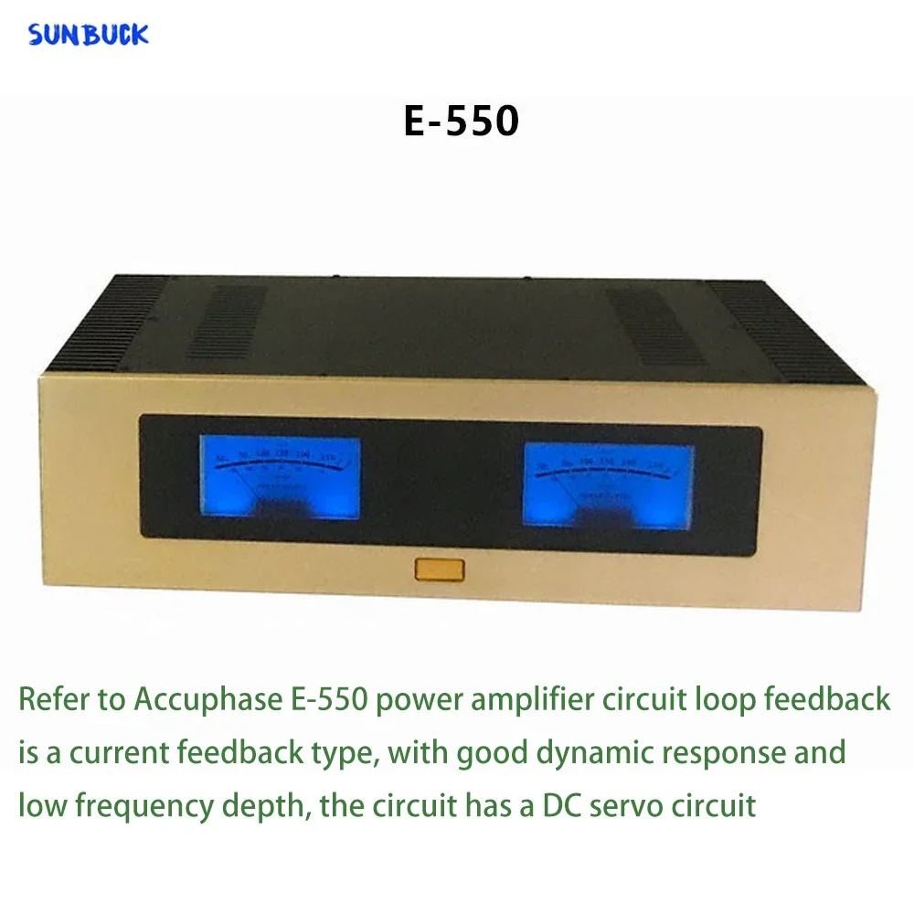 Sunbuck mirror symmetry differential circuit design Copy Accuphase E550 2.0 60W hifi Rear Class A Power Amplifier
Sunbuck mirror symmetry differential circuit design Copy Accuphase E550 2.0 60W hifi Rear Class A Power Amplifier