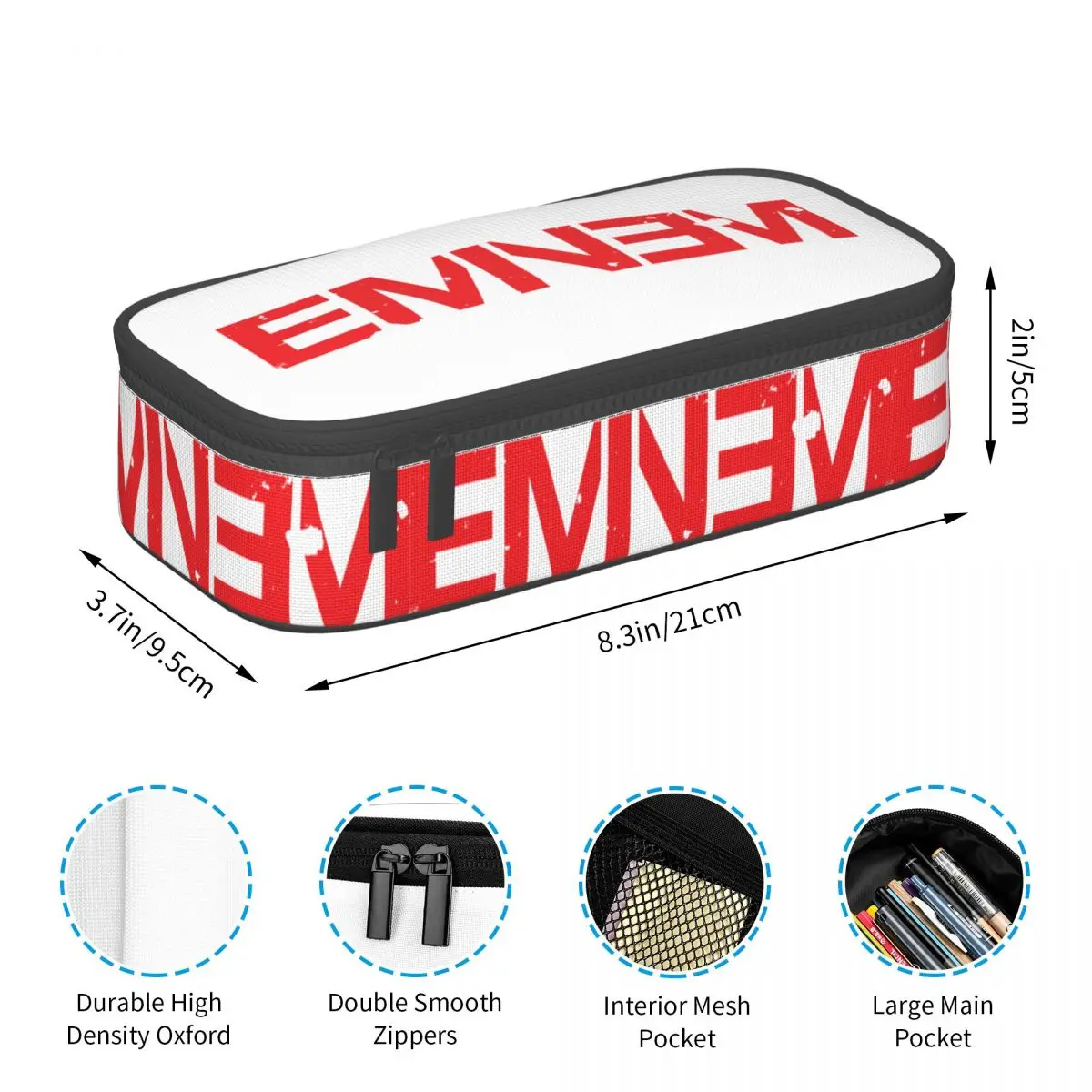 Пеналы Eminem, держатель для ручек, канцелярские принадлежности, большая вместительная коробка для ручек, сумка-карандаш для детей
Пеналы Eminem, держатель для ручек, канцелярские принадлежности, большая вместительная коробка для ручек, сумка-карандаш для детей