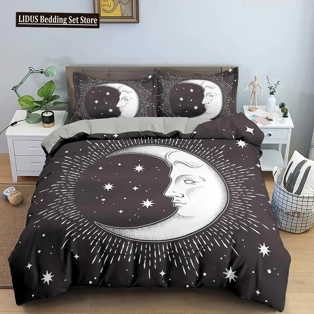 3D Print Divination Theme Duvet Cover Set Polyester Bedding Set Moon Sun Constellation King Queen Twin Size for Boys Girls Teens
3D Print Divination Theme Duvet Cover Set Polyester Bedding Set Moon Sun Constellation King Queen Twin Size for Boys Girls Teens