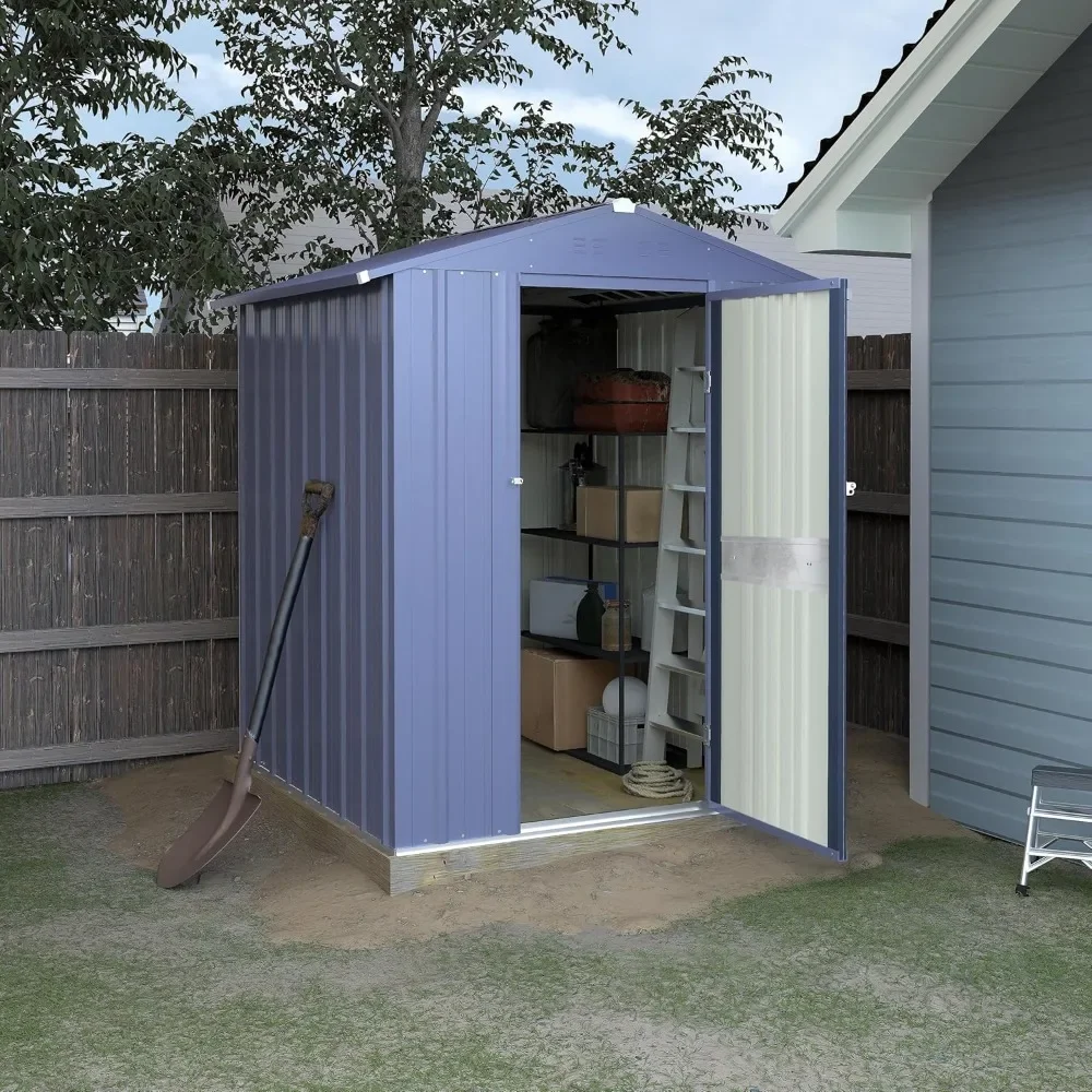 4' X 4' Outdoor Storage Shed with Thickened Galvanized Steel, Storage Shed with Lockable Door, Metal Shed for Patio Lawn Yard
4' X 4' Outdoor Storage Shed with Thickened Galvanized Steel, Storage Shed with Lockable Door, Metal Shed for Patio Lawn Yard