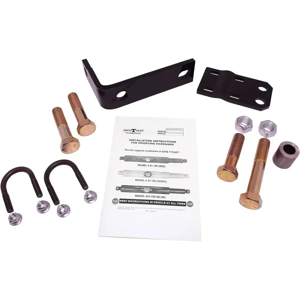 Steering Stabilizer Mount Kit for RVs: Universal Fit (Part No. -143K2.5)
Steering Stabilizer Mount Kit for RVs: Universal Fit (Part No. -143K2.5)