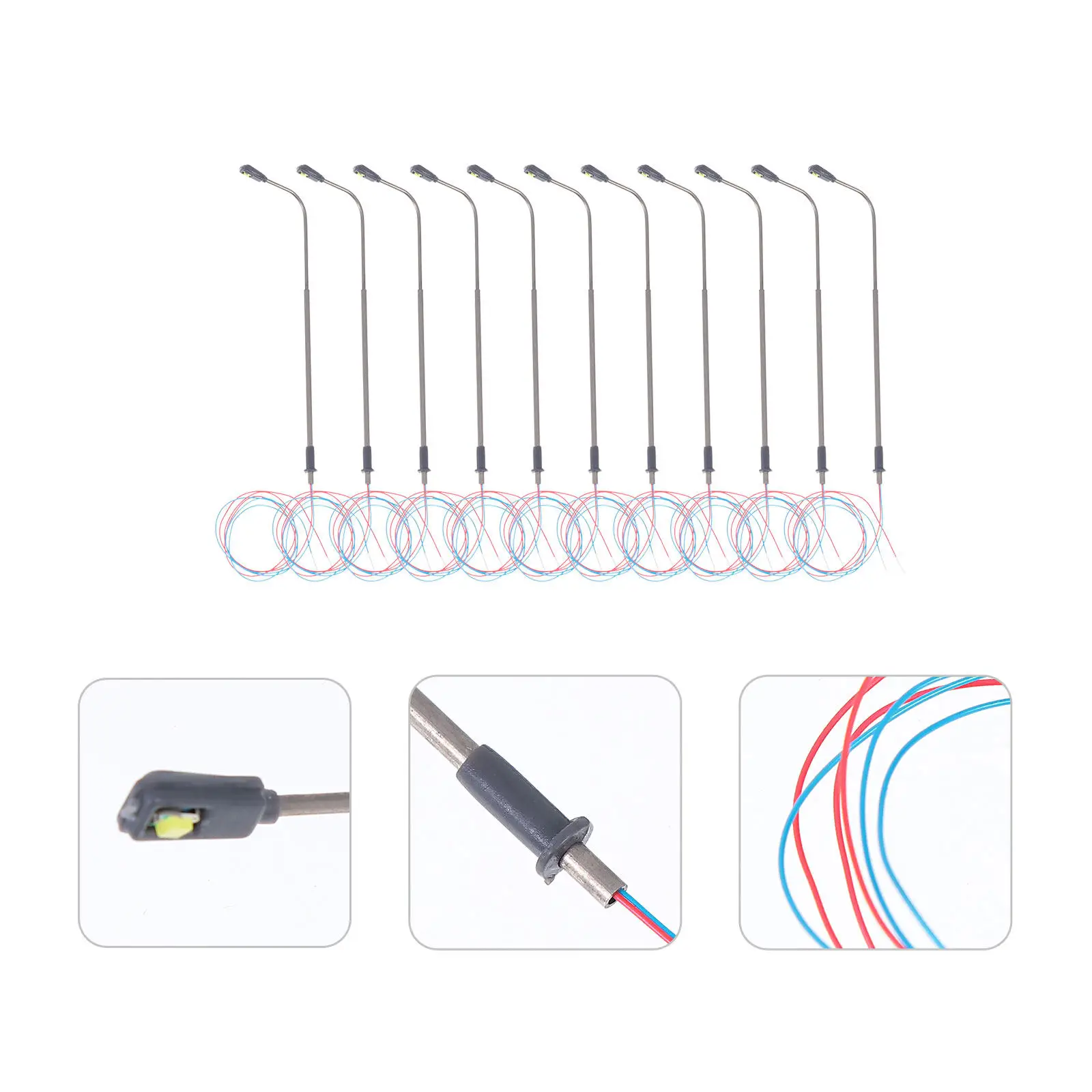 10Pcs Stainless Steel LED Train Lamp for Oo Ho Scale Railway Layout Sand Table Street Light Replacement Railway Train Lamp
10Pcs Stainless Steel LED Train Lamp for Oo Ho Scale Railway Layout Sand Table Street Light Replacement Railway Train Lamp