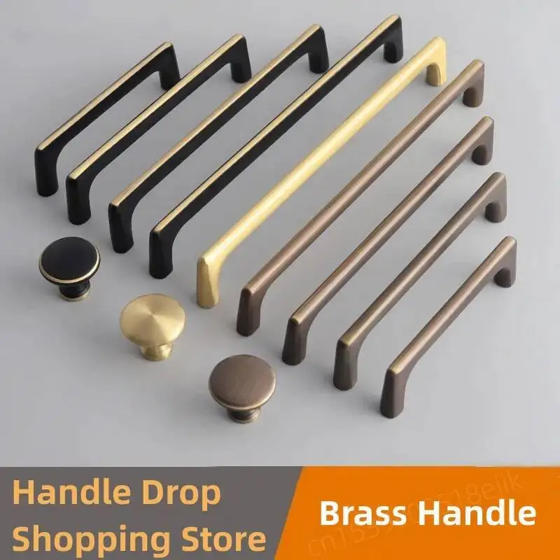 Modern Minimalist Pulls Cupboard Coffee Brass Gold Cabinet Door Handles Copper Drawer Black Knobs Kitchen Furniture Hardware
Modern Minimalist Pulls Cupboard Coffee Brass Gold Cabinet Door Handles Copper Drawer Black Knobs Kitchen Furniture Hardware