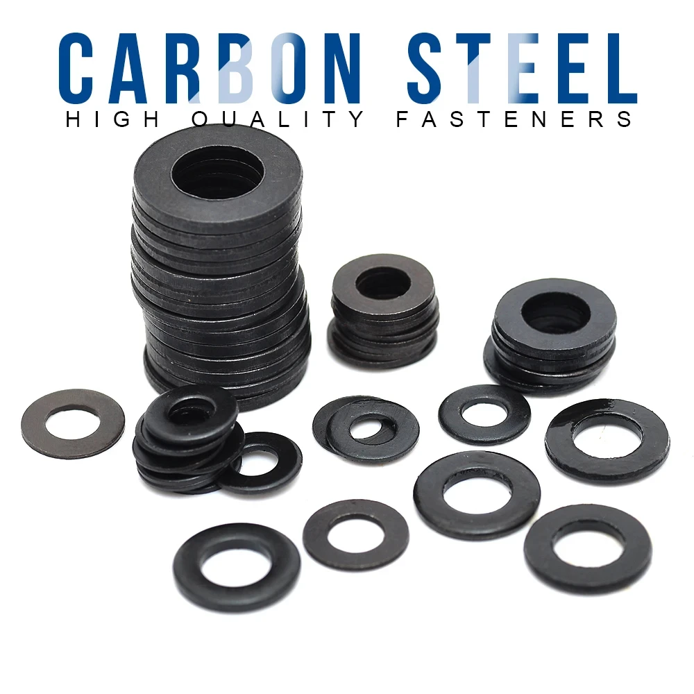 1/50pcs Black Flat Washer M2 ~M30 Carbon Steel Plain Washers 8.8Carbon Steel Plain Washers
1/50pcs Black Flat Washer M2 ~M30 Carbon Steel Plain Washers 8.8Carbon Steel Plain Washers
