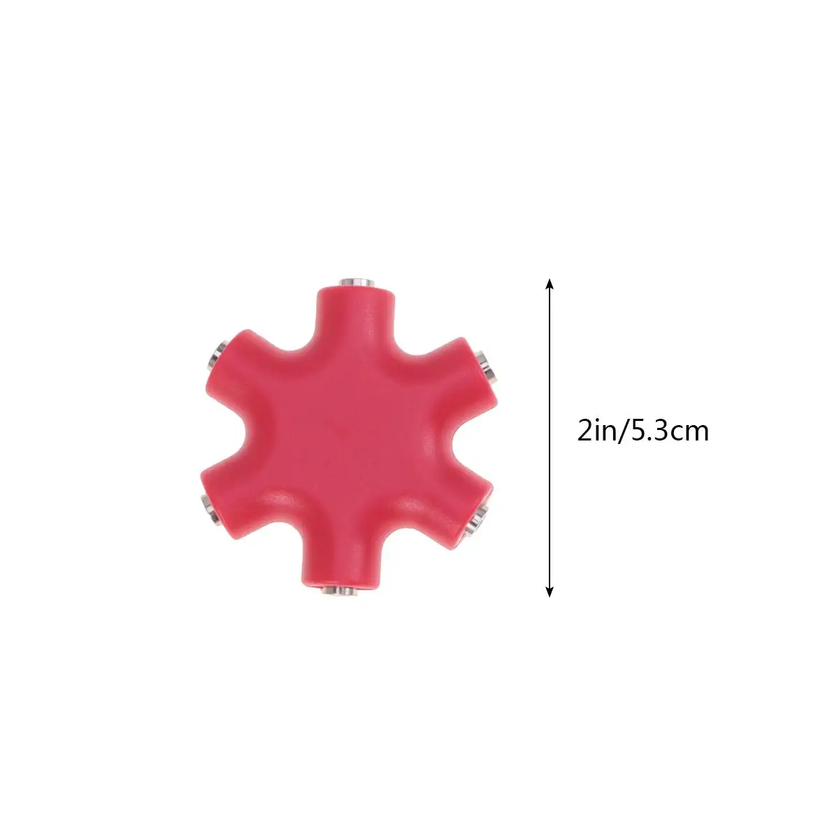 Hexangular Headphone Jack Splitter 5 Way 6 Port Female Audio Connector Adapter Phone Music Player PC Red headphone earphone
Hexangular Headphone Jack Splitter 5 Way 6 Port Female Audio Connector Adapter Phone Music Player PC Red headphone earphone