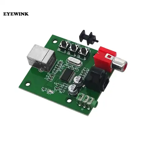  PCM2704 USB DAC to S/PDIF Sound Card Decoder Board 3.5mm Analog Output F/PC