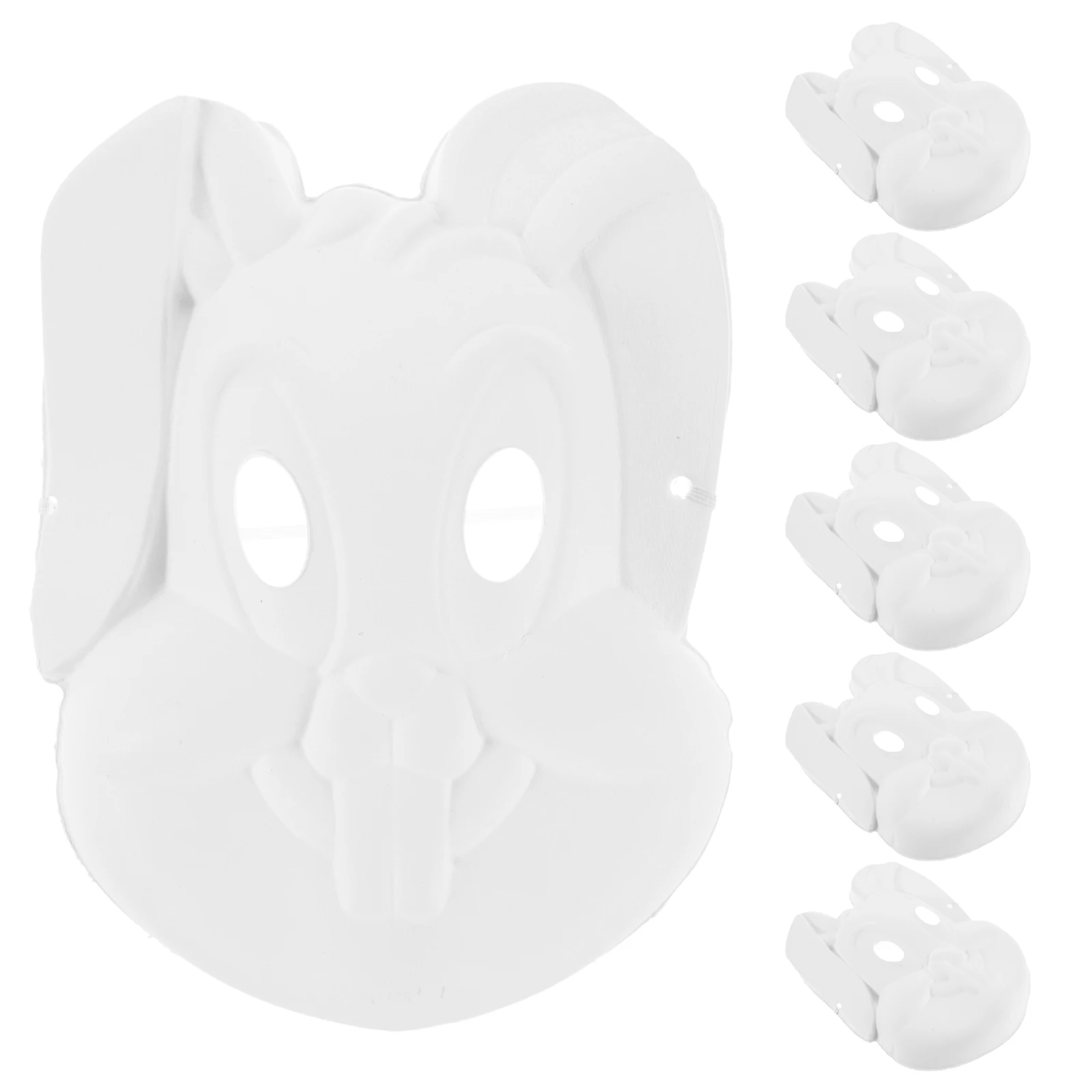 6 Pcs Pulp Bunny Mask Blank Halloween Rabbit Masks Adults Masquerade White Accessory Child
6 Pcs Pulp Bunny Mask Blank Halloween Rabbit Masks Adults Masquerade White Accessory Child