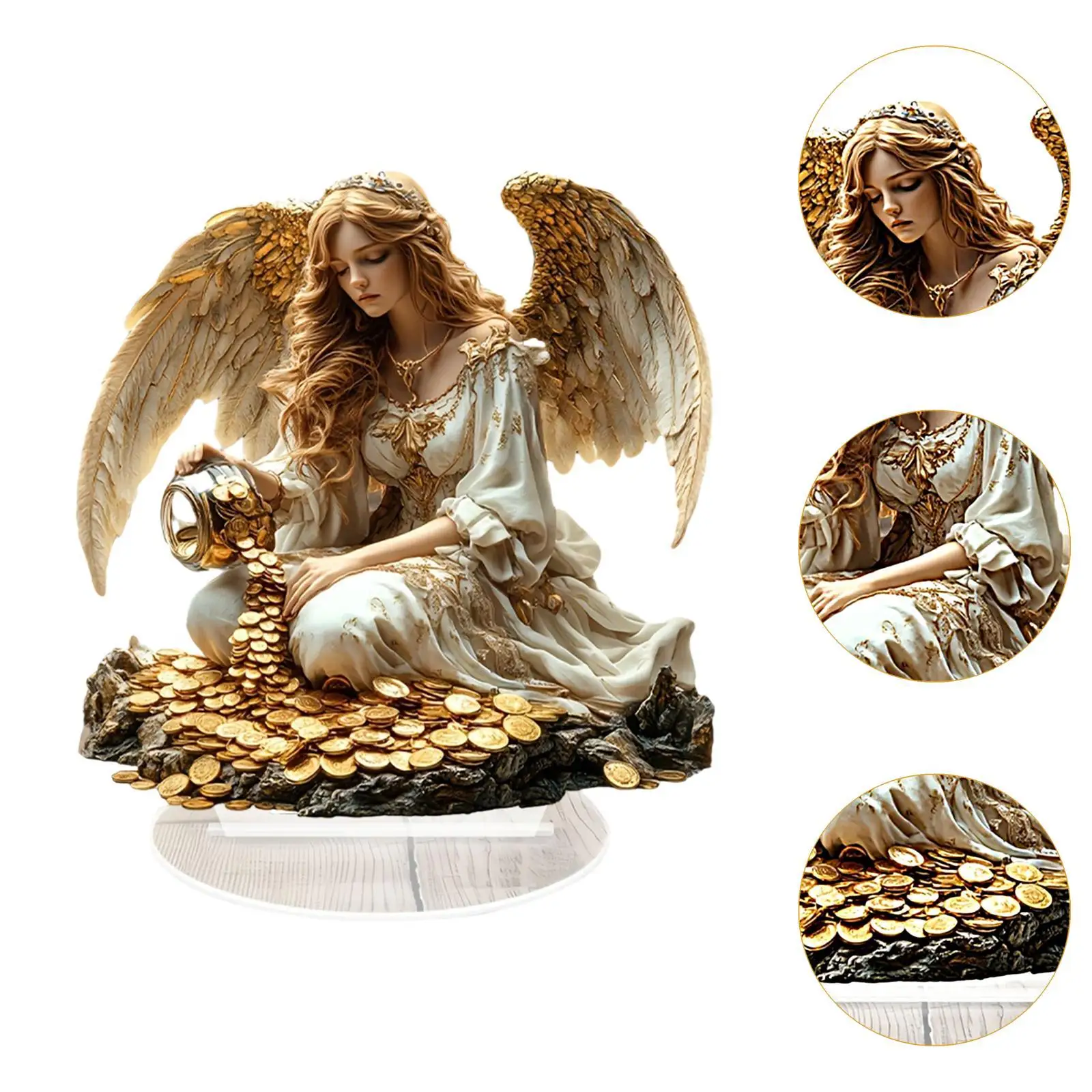 Acrylic Angel Decor Desktop Display Ideal Gift Easy Installation Tabletop Ornament with Base Table Decoration for Home Corner
Acrylic Angel Decor Desktop Display Ideal Gift Easy Installation Tabletop Ornament with Base Table Decoration for Home Corner