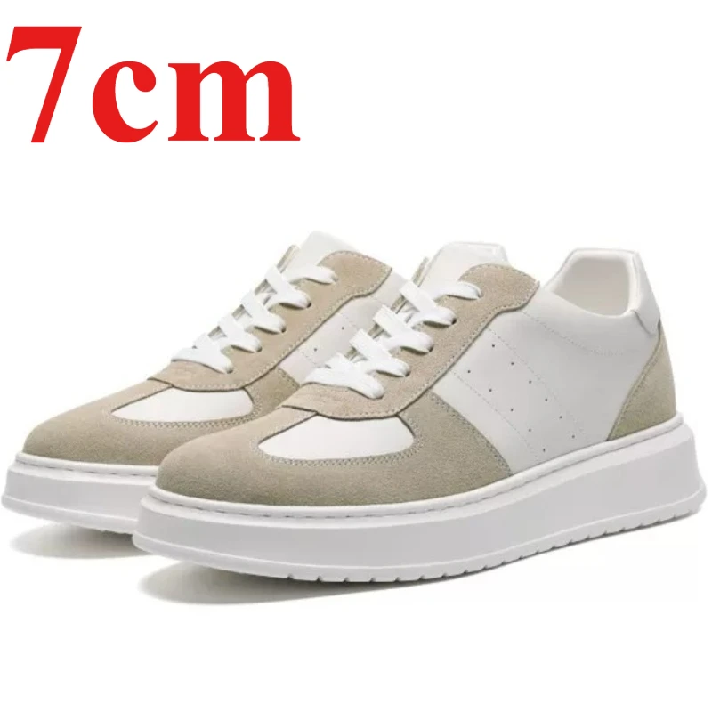 Korean Style 7cm Height Increasing Shoes Men's Lightweight Comfortable Sports Board Shoe Genuine Leather Outdoor Casual Sneakers
Korean Style 7cm Height Increasing Shoes Men's Lightweight Comfortable Sports Board Shoe Genuine Leather Outdoor Casual Sneakers