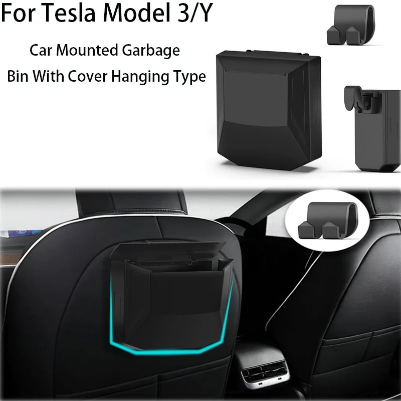 For Tesla Model 3 Y Seat Back Car Garbage Bin with Lid Hanging Storage Box Multifunctional Convenient Mini Seat Style Clean 2023
For Tesla Model 3 Y Seat Back Car Garbage Bin with Lid Hanging Storage Box Multifunctional Convenient Mini Seat Style Clean 2023
