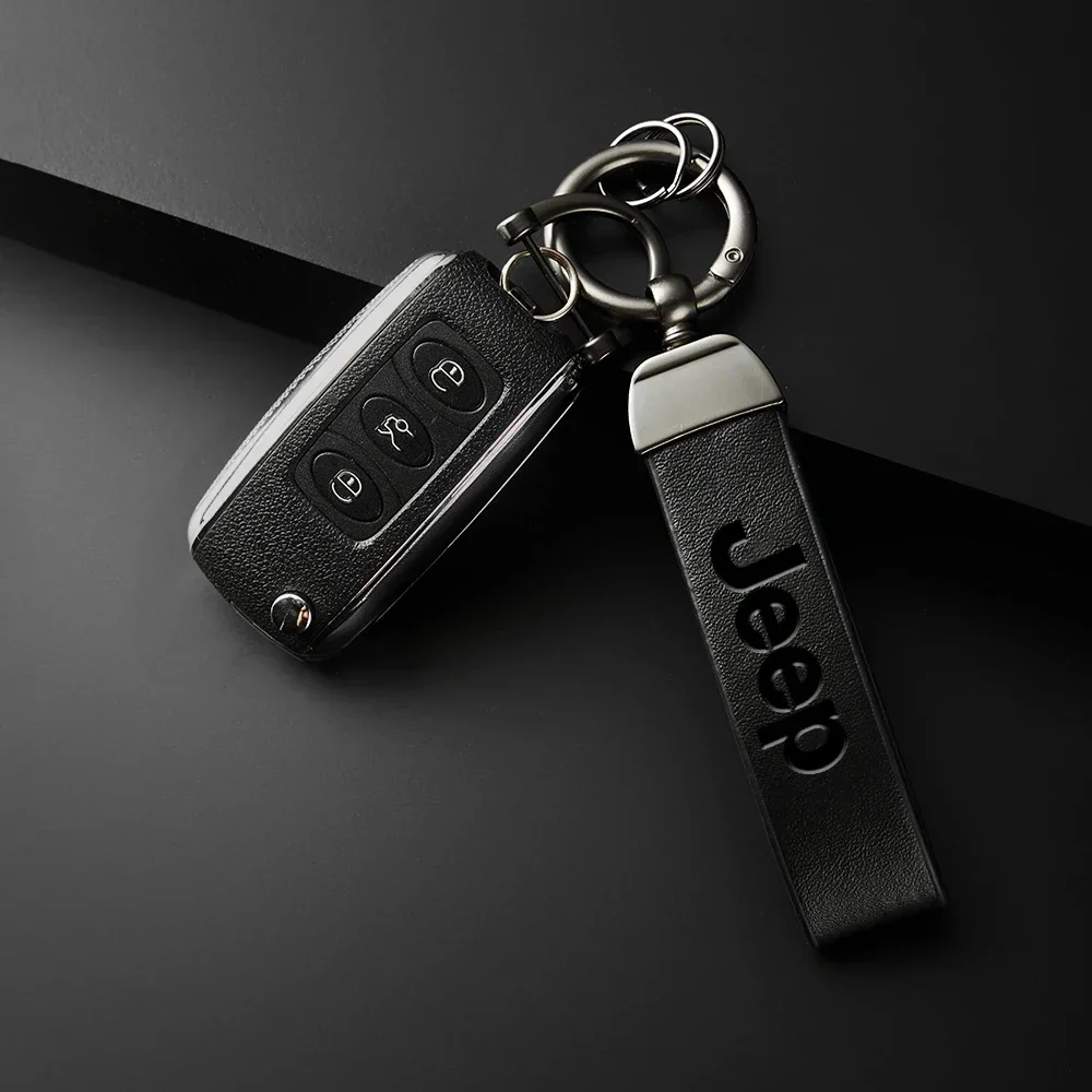 Anti-Lost Leather Car Key Chain Holder for Jeep Renegade Wrangler JK JL Grand Cherokee Auto Keyring Car Interior Accessories
Anti-Lost Leather Car Key Chain Holder for Jeep Renegade Wrangler JK JL Grand Cherokee Auto Keyring Car Interior Accessories