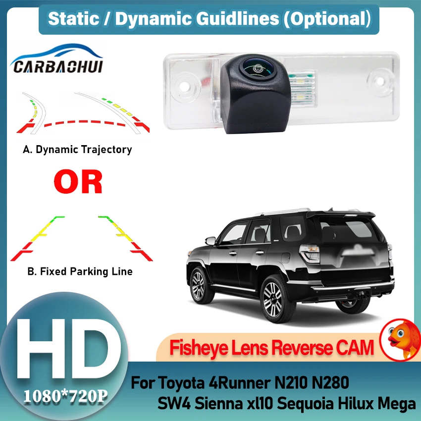 140 Degree HD 1080x720P Car Rear View Camera For Toyota 4Runner N210 N280 SW4 Sienna xl10 Sequoia Hilux Mega CCD Night Vision
140 Degree HD 1080x720P Car Rear View Camera For Toyota 4Runner N210 N280 SW4 Sienna xl10 Sequoia Hilux Mega CCD Night Vision