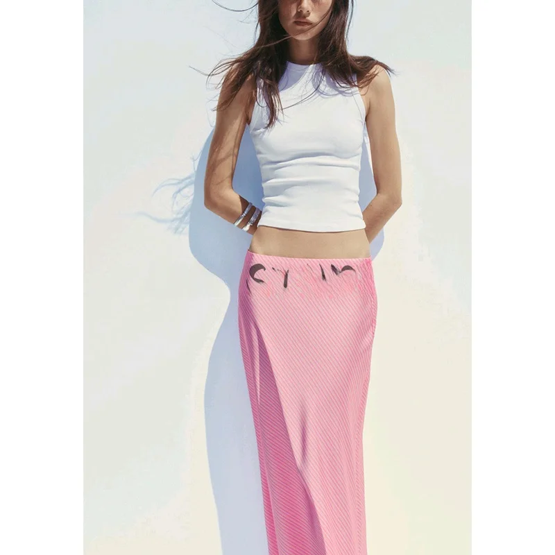 New Summer Women's Simple Sle Midi Skirt Silk Satin Texture Striped High Waist Commute OL Faion Polyester Fiber Straight ...
New Summer Women's Simple Sle Midi Skirt Silk Satin Texture Striped High Waist Commute OL Faion Polyester Fiber Straight ...