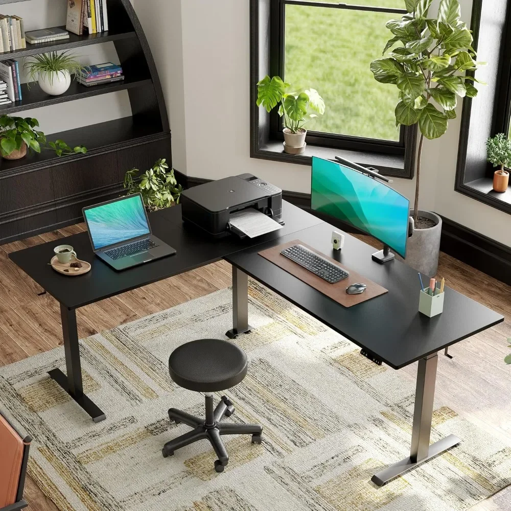 Good 75 Inches, Supports Over 300lbs, Large L Shaped Standing Desk, Electric Height Adjustable L Shaped Desk,Suitable for Home O
Good 75 Inches, Supports Over 300lbs, Large L Shaped Standing Desk, Electric Height Adjustable L Shaped Desk,Suitable for Home O