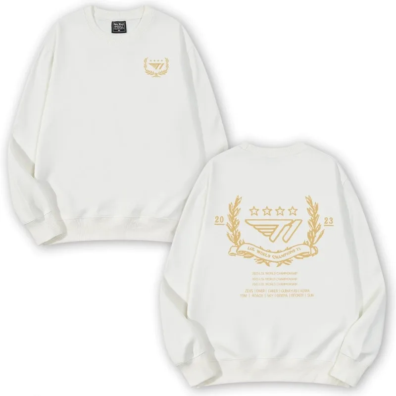 T1 Team Uniform Hoodie Jacket Faker Same Style Four Crown S13 Finals Winter Men's Champion Plus Velvet Round Neck Hoodie Jacket
T1 Team Uniform Hoodie Jacket Faker Same Style Four Crown S13 Finals Winter Men's Champion Plus Velvet Round Neck Hoodie Jacket
