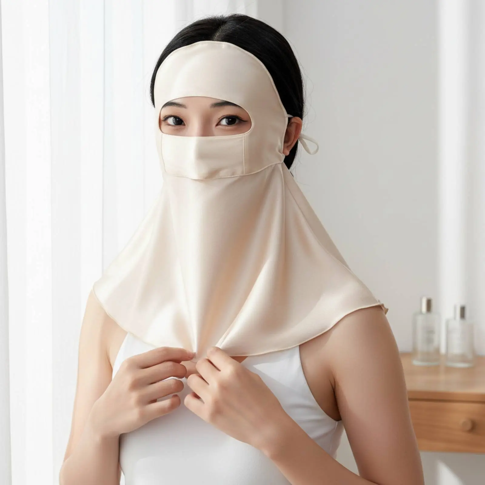 Full Face Sun Cover Skin-Friendly Silk Face Cover Apparel Accessory UPF 50+ UPF50+ for Women, Post-Surgery, Outdoor
Full Face Sun Cover Skin-Friendly Silk Face Cover Apparel Accessory UPF 50+ UPF50+ for Women, Post-Surgery, Outdoor