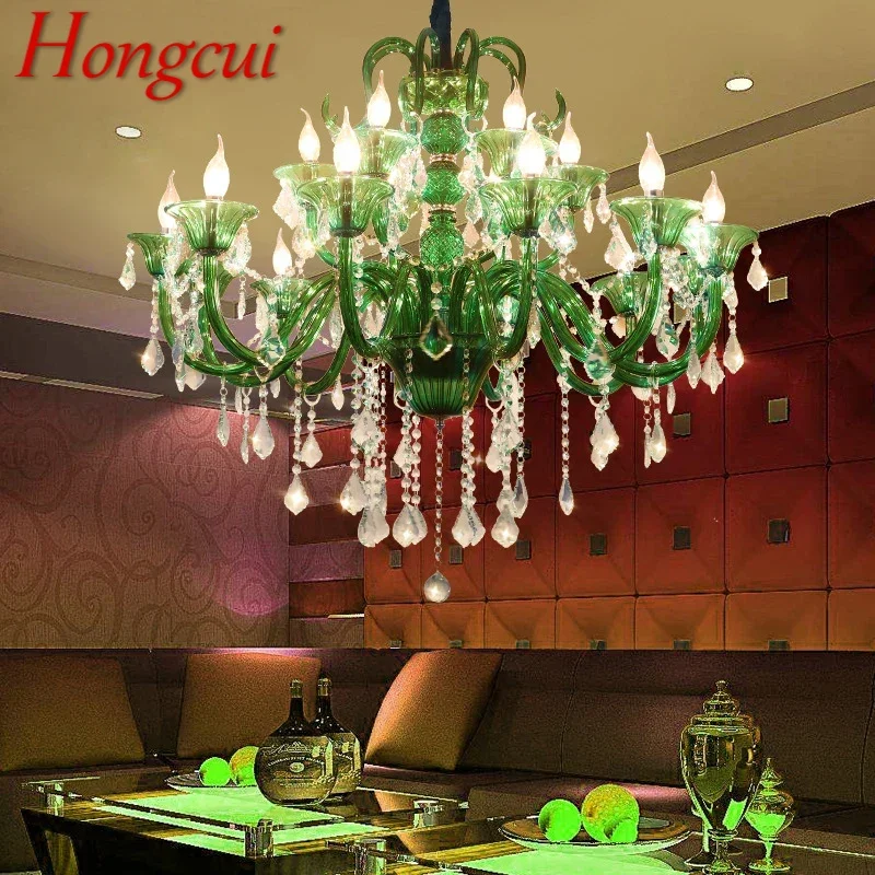 Hongcui European Crystal Pendent Lamp Green Candle Lamp Luxury Art Living Room Restaurant BedroomVilla Hotel KTV Chandelier
Hongcui European Crystal Pendent Lamp Green Candle Lamp Luxury Art Living Room Restaurant BedroomVilla Hotel KTV Chandelier