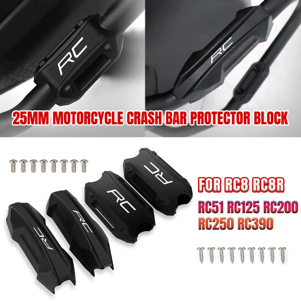 Motorcycle Bumper Engine Guard 25MM Protection Block Crash Bar Decorative For RC8 RC8R RC51 RC125 RC200 RC250 RC390 RC 390
Motorcycle Bumper Engine Guard 25MM Protection Block Crash Bar Decorative For RC8 RC8R RC51 RC125 RC200 RC250 RC390 RC 390