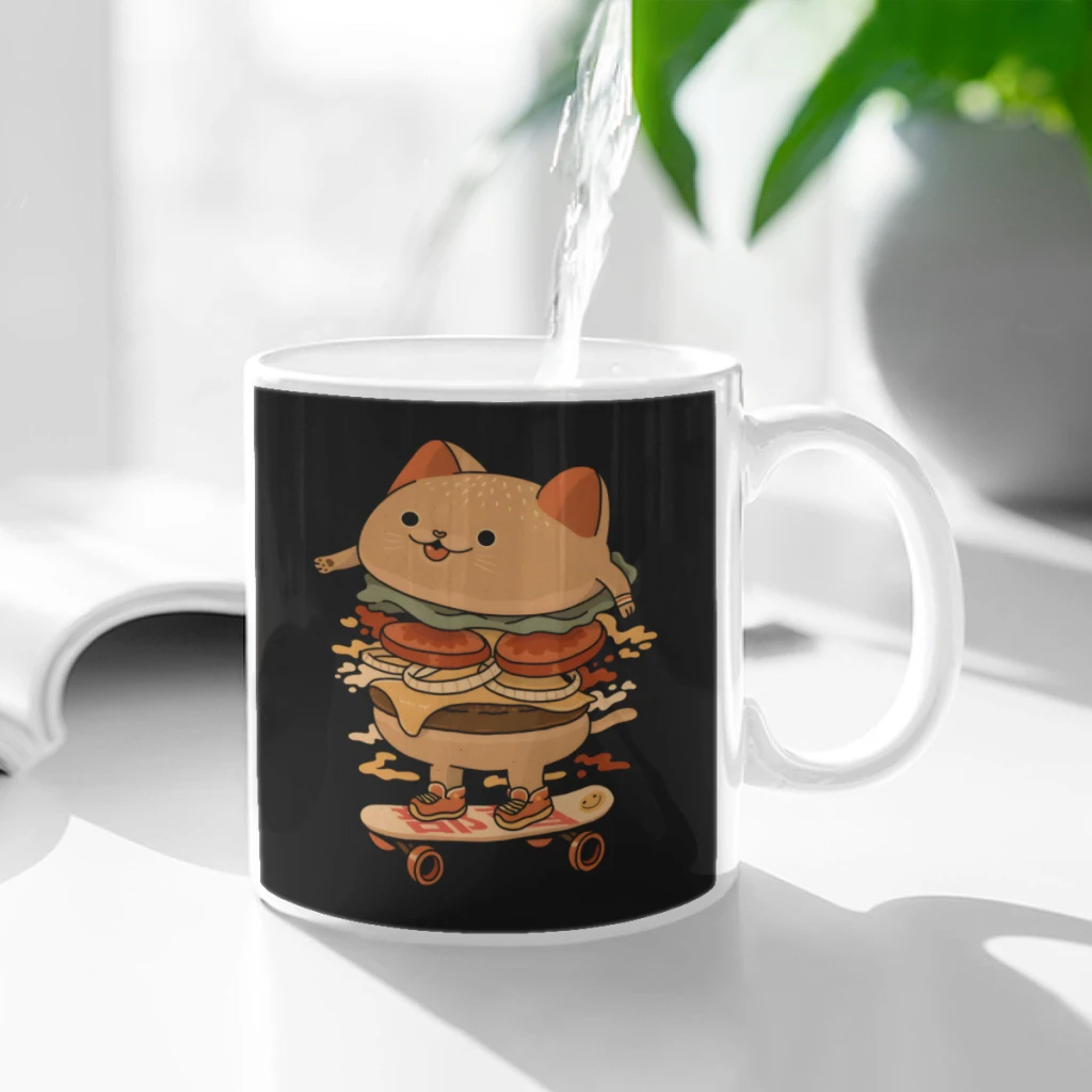 Burger Cat Skater Ceramic Cup Coffee Oatmeal Breakfast Cup Creative Personality Mug
Burger Cat Skater Ceramic Cup Coffee Oatmeal Breakfast Cup Creative Personality Mug