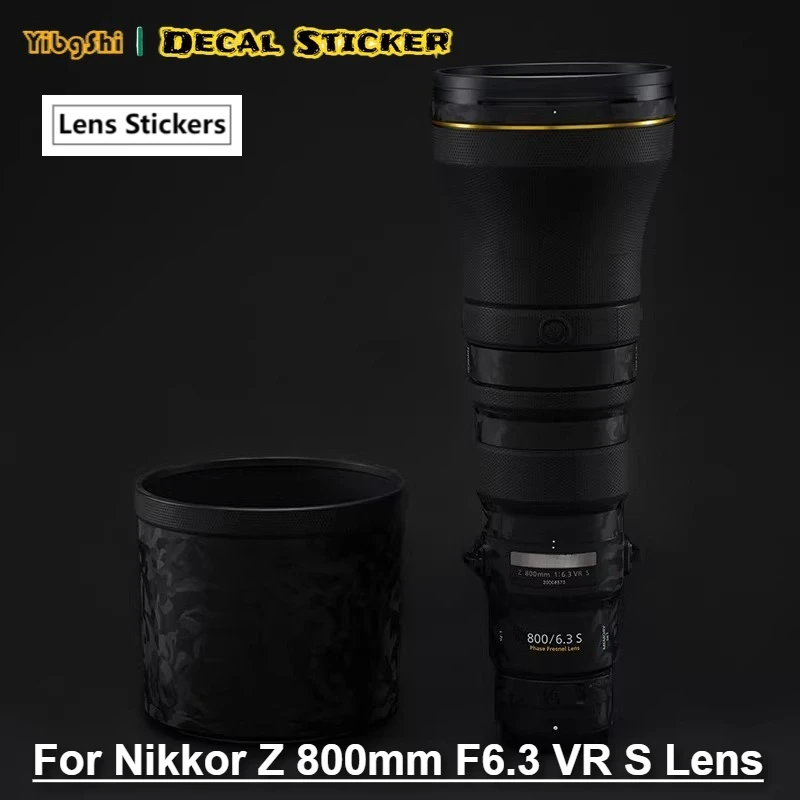 For Nikkor Z 800 F6.3 Mount Lens Premium Decal Skin for NiKON Z 800mm f/6.3 VR S Lens Protector Film 800-6.3 Protective Sticker
For Nikkor Z 800 F6.3 Mount Lens Premium Decal Skin for NiKON Z 800mm f/6.3 VR S Lens Protector Film 800-6.3 Protective Sticker