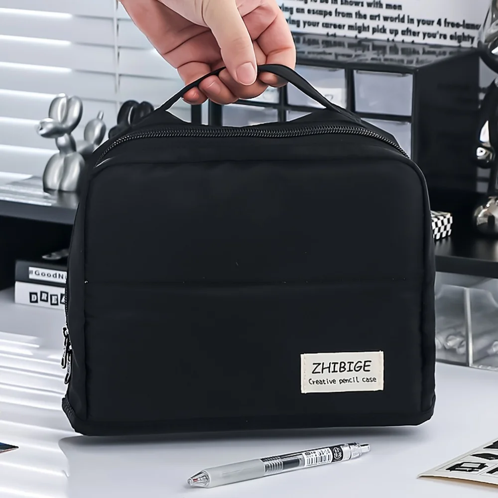 Extra Large Capacity Pencil Case - Durable Polyester Multi-Compartment Organizer for School Supplies and Cosmetics, Portable Des
Extra Large Capacity Pencil Case - Durable Polyester Multi-Compartment Organizer for School Supplies and Cosmetics, Portable Des