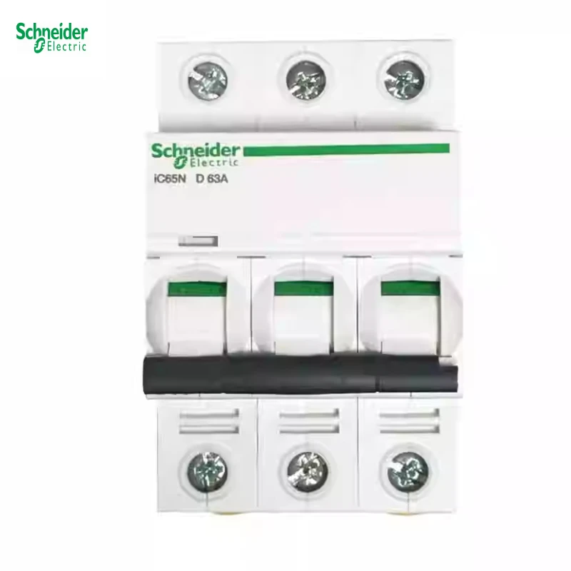 Миниатюрный автоматический выключатель Schneider, воздушный выключатель IC65N, тип D 3P4P D10A D63A D20A D32A
Миниатюрный автоматический выключатель Schneider, воздушный выключатель IC65N, тип D 3P4P D10A D63A D20A D32A