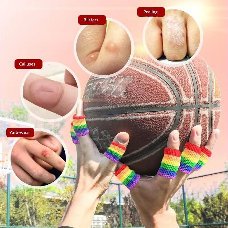 New Sale 10Pcs Comfortable Rainbow Finger Brace Splint Sleeve Thumb Support Protector Elastic Breathable Stabilizers For Golf
New Sale 10Pcs Comfortable Rainbow Finger Brace Splint Sleeve Thumb Support Protector Elastic Breathable Stabilizers For Golf