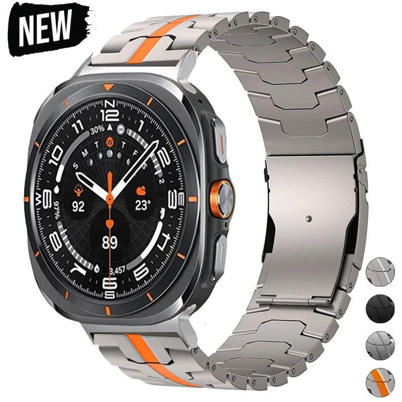 Ремешок титановый для Samsung Galaxy Watch 7 Ultra 47 мм, металлический браслет из нержавеющей стали для Galaxy Watch 7 Ultra
Ремешок титановый для Samsung Galaxy Watch 7 Ultra 47 мм, металлический браслет из нержавеющей стали для Galaxy Watch 7 Ultra
