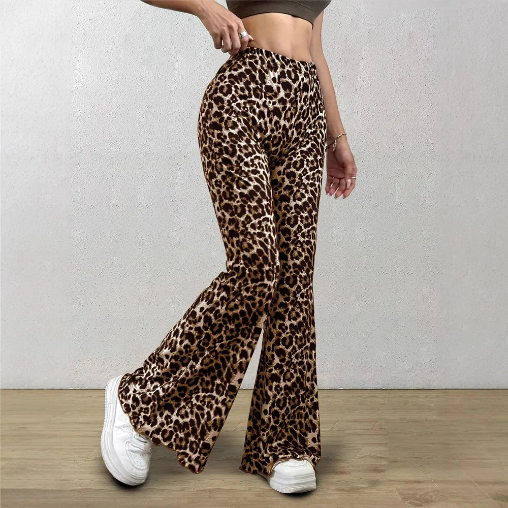 Butt-lifting Bell-bottom Pants 2026 Spring And Autumn New Casual Sexy Knitted Elastic Leopard Print Bell-bottom Trousers Femme
Butt-lifting Bell-bottom Pants 2026 Spring And Autumn New Casual Sexy Knitted Elastic Leopard Print Bell-bottom Trousers Femme
