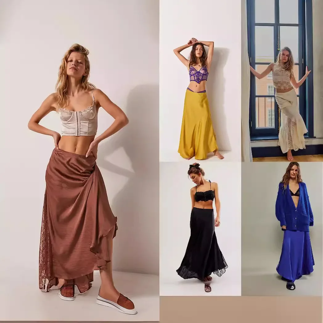 Pop Amazon 2024 New Women's Solid Color Lace Splicing Skirt European And American Style Multi-Color Women's Hollow Skirt
Pop Amazon 2024 New Women's Solid Color Lace Splicing Skirt European And American Style Multi-Color Women's Hollow Skirt
