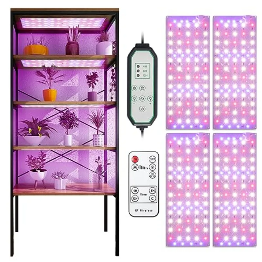 Grow Light 40W Ultra-Thin LED Grow Lights for Indoor Plants Full Spectrum 4/8/12H Timer Plant Light Panel 304 LEDs Under Cabine
Grow Light 40W Ultra-Thin LED Grow Lights for Indoor Plants Full Spectrum 4/8/12H Timer Plant Light Panel 304 LEDs Under Cabine