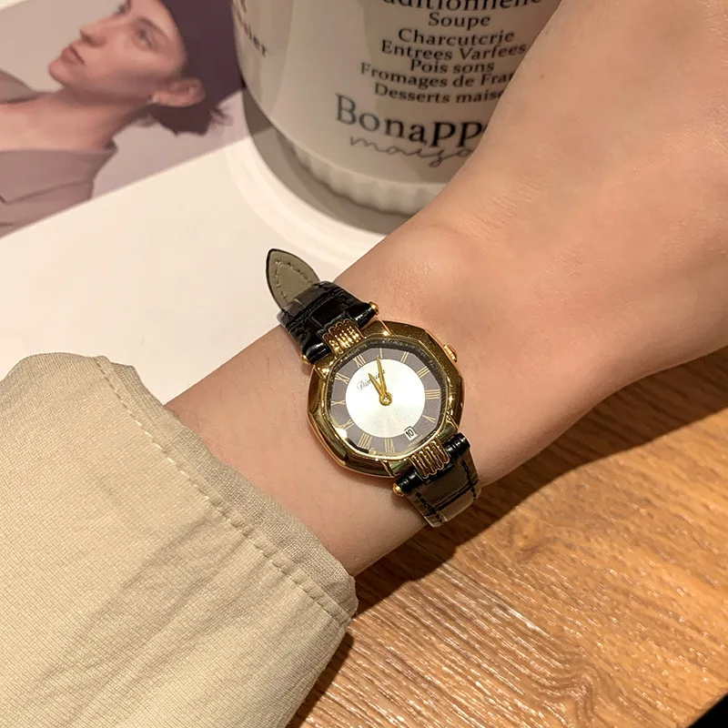 Elegant Women'S Watch, Octagonal Vintage Leather Strap Date Watch, Antique Women'S Watch, Watch Accessories, Women'S Accessories
Elegant Women'S Watch, Octagonal Vintage Leather Strap Date Watch, Antique Women'S Watch, Watch Accessories, Women'S Accessories