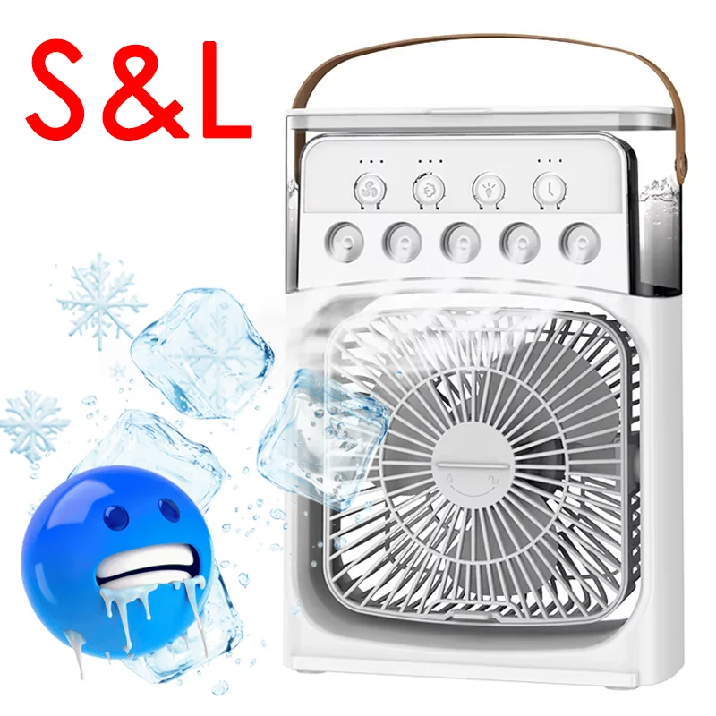 Portable Mini Fan 3 in 1 Cooler Home House LED USB Desk Bedroom Indoor Air Conditioner Humidifier Fans Summer Cool Living Room
Portable Mini Fan 3 in 1 Cooler Home House LED USB Desk Bedroom Indoor Air Conditioner Humidifier Fans Summer Cool Living Room