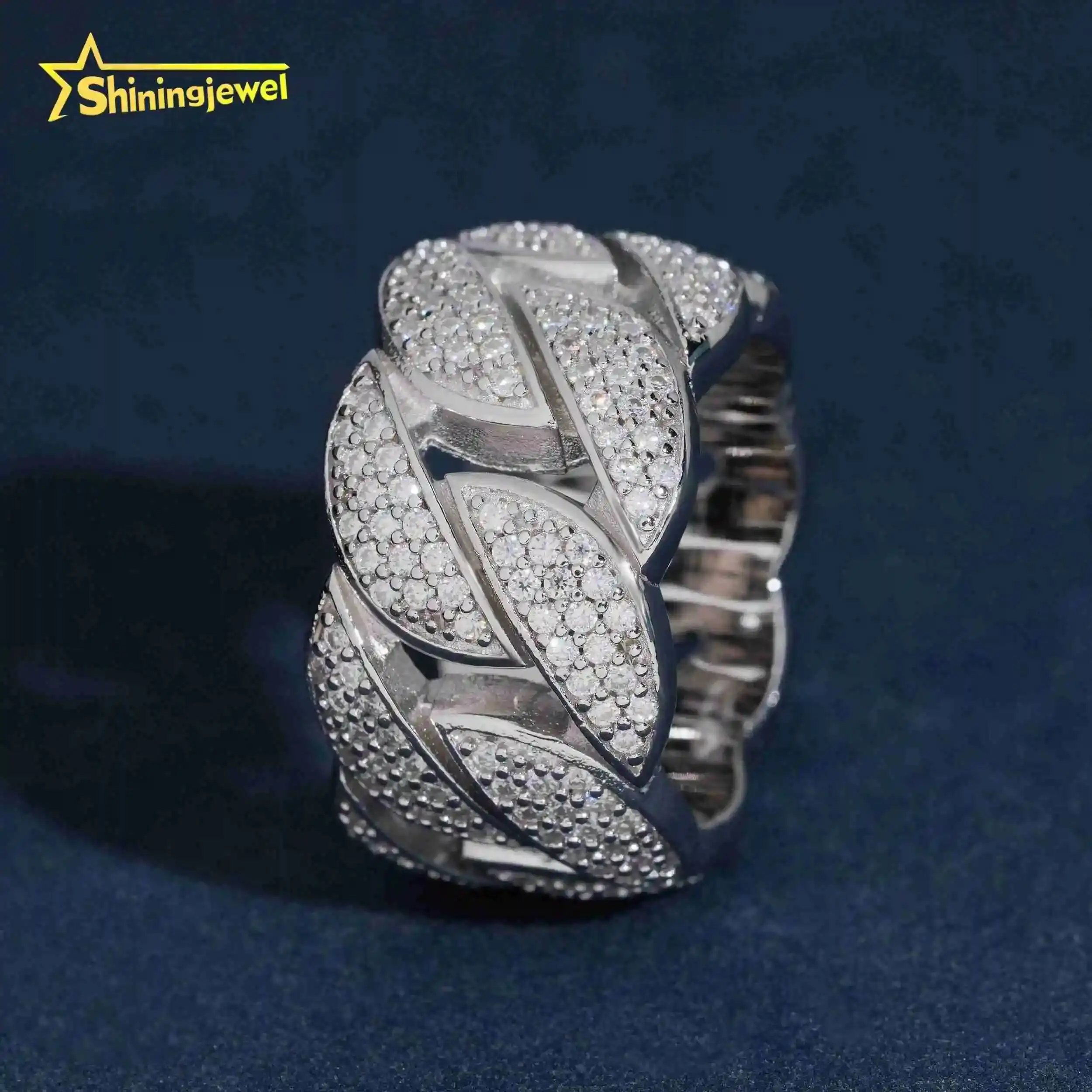 Pass Diamond Tester Hip Hop Iced Out Cuban Ring Infinity Mens 925 Sterling Silver Moissanite Rings
Pass Diamond Tester Hip Hop Iced Out Cuban Ring Infinity Mens 925 Sterling Silver Moissanite Rings