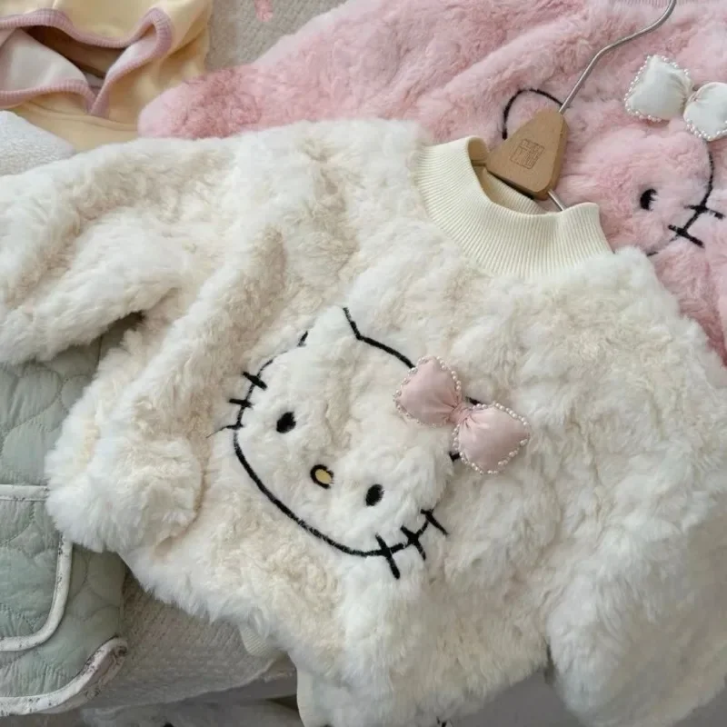 Sweet Hello Kitty Anime Sanrio Ins Winter Fleece Thick Hoodie Pants Cute Cartoon Children Kawaii Jeans Clothing Gifts for Kids
Sweet Hello Kitty Anime Sanrio Ins Winter Fleece Thick Hoodie Pants Cute Cartoon Children Kawaii Jeans Clothing Gifts for Kids