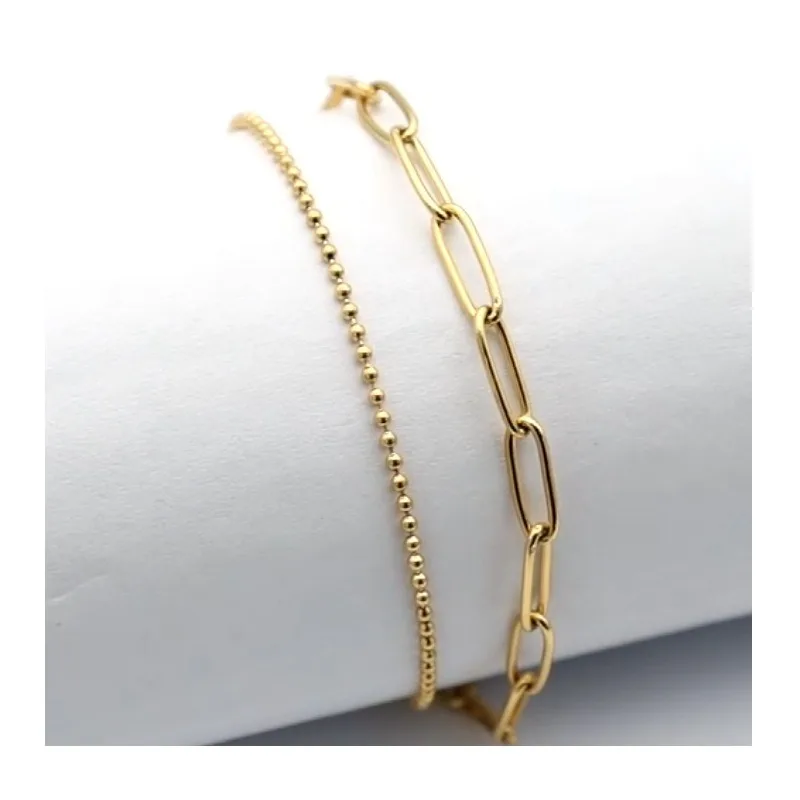 Paper Clip Double Bracelet New Jewelry Simple Fashion Retractable Titanium Steel Fashion Commute
Paper Clip Double Bracelet New Jewelry Simple Fashion Retractable Titanium Steel Fashion Commute