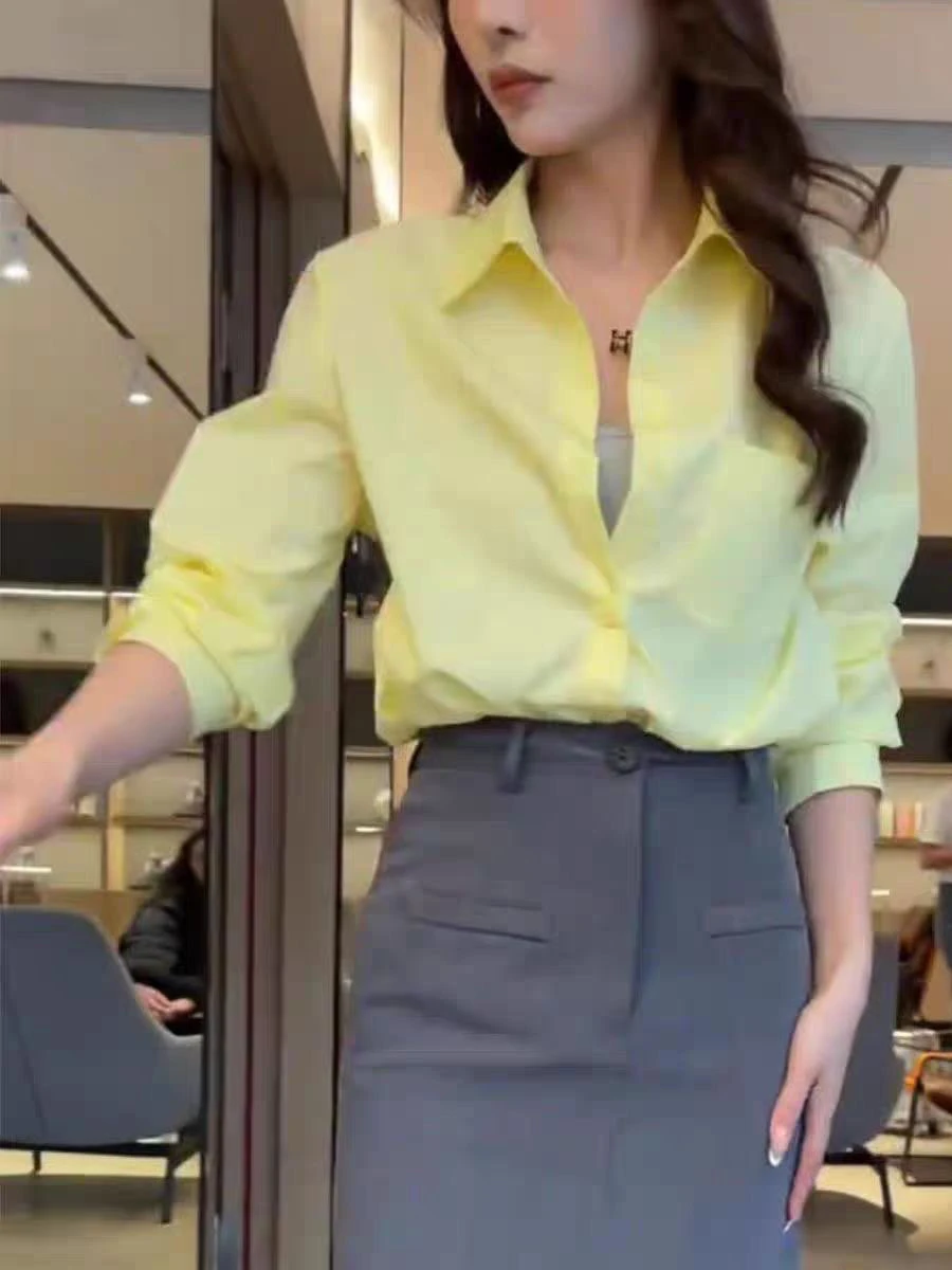 Женская блузка Klein Blue, весна 2025, повседневная, с длинным рукавом, свободного кроя, премиум-качество, уникальный красивый дизайн, высокое качество, китайский бренд
Женская блузка Klein Blue, весна 2025, повседневная, с длинным рукавом, свободного кроя, премиум-качество, уникальный красивый дизайн, высокое качество, китайский бренд